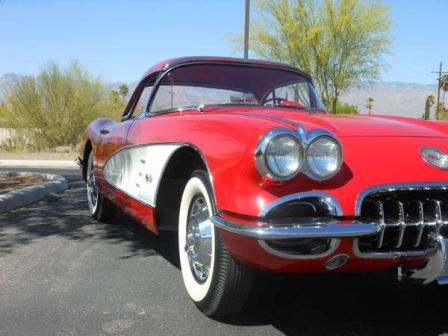 1960 Red Chevrolet Corvette Roadster