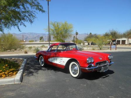 1960 Red Chevrolet Corvette Roadster