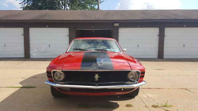 1970 Red Ford Mustang