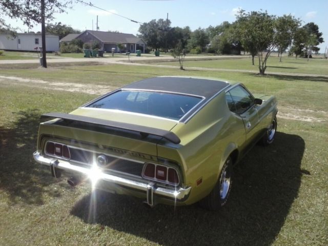 1973 Green Gold Metallic Paint Ford Mustang
