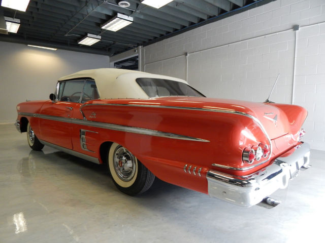 1958 Rio Red Chevrolet Impala Convertible