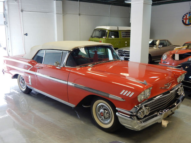 1958 Rio Red Chevrolet Impala Convertible