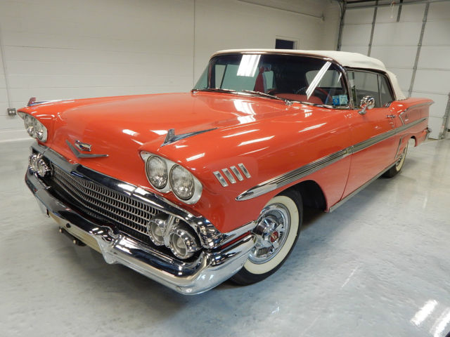 1958 Rio Red Chevrolet Impala Convertible