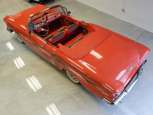 1958 Rio Red Chevrolet Impala Convertible