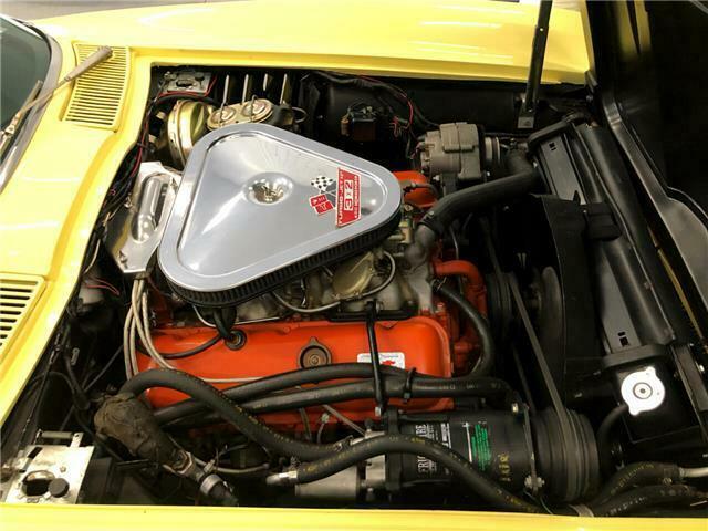 1967 Yellow Chevrolet Corvette Convertible