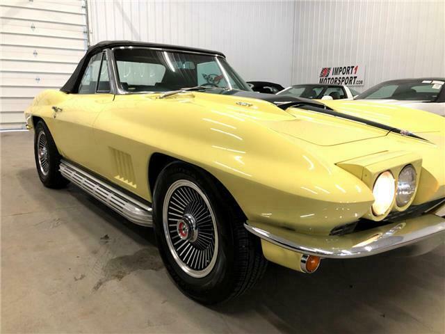 1967 Yellow Chevrolet Corvette Convertible