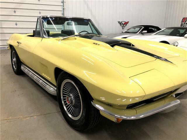 1967 Yellow Chevrolet Corvette Convertible
