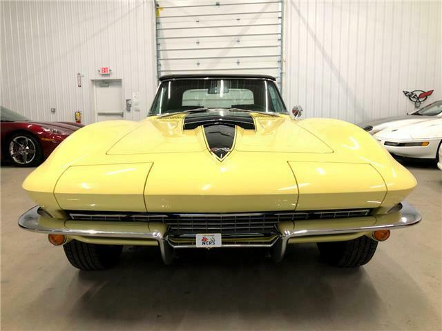 1967 Yellow Chevrolet Corvette Convertible