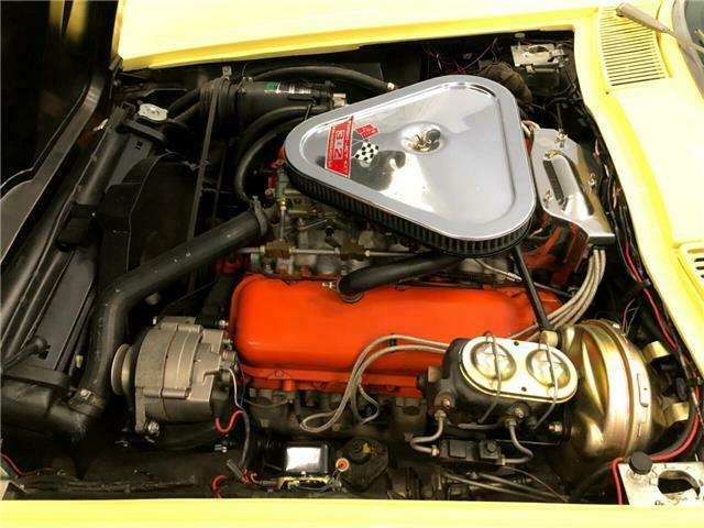 1967 Yellow Chevrolet Corvette Convertible