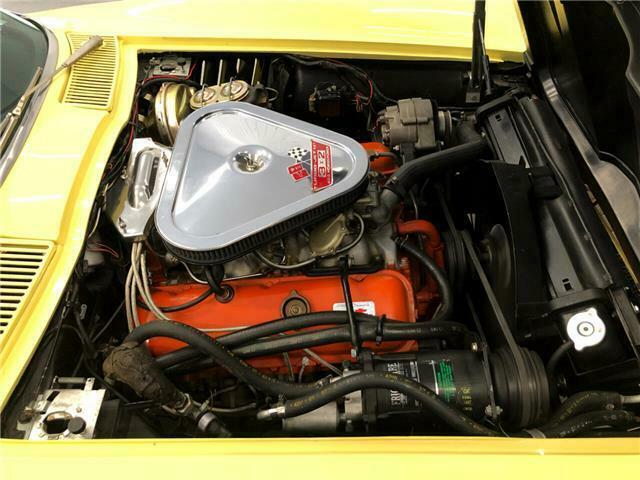 1967 Yellow Chevrolet Corvette Convertible