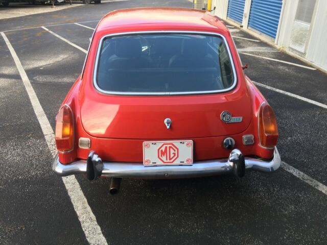 1974 Red MG MGB GT Coupe