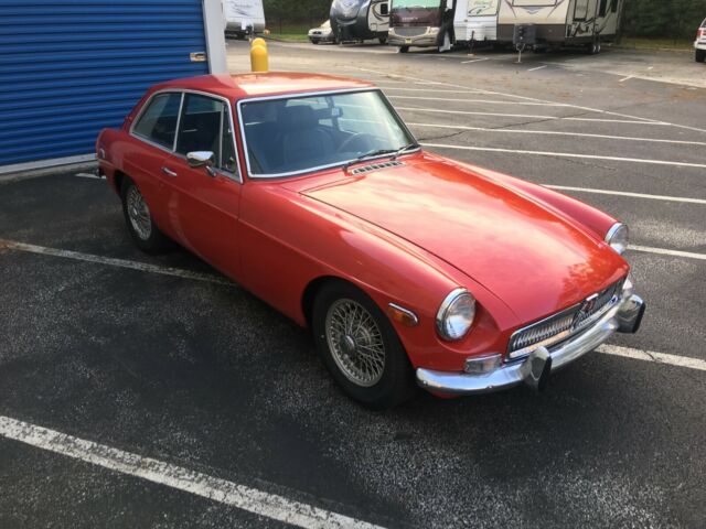 1974 Red MG MGB GT Coupe
