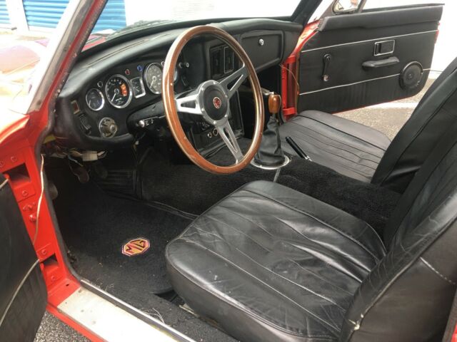 1974 Red MG MGB GT Coupe