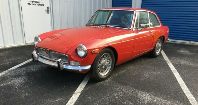 1974 Red MG MGB GT Coupe
