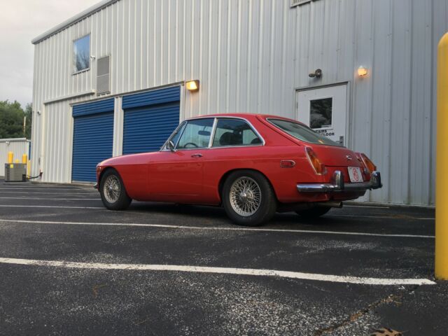 1974 Red MG MGB GT Coupe