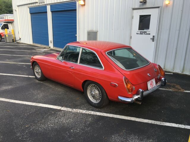 1974 Red MG MGB GT Coupe