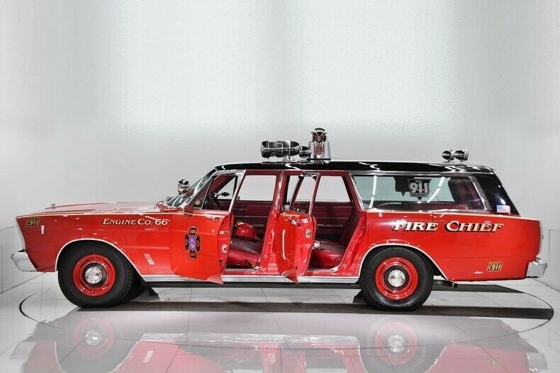1966 Red Ford Country Sedan Wagon Station Wagon