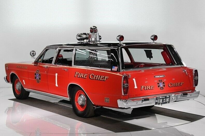 1966 Red Ford Country Sedan Wagon Station Wagon