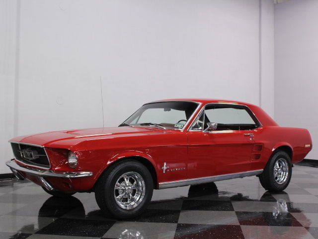 1967 Red Ford Mustang Coupe
