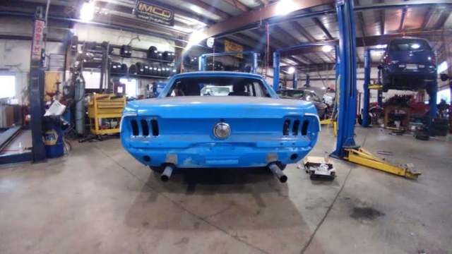 1968 Blue Ford Mustang Coupe