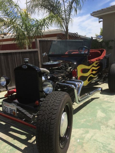 1923 Black w/ Flames Ford Model T Convertible