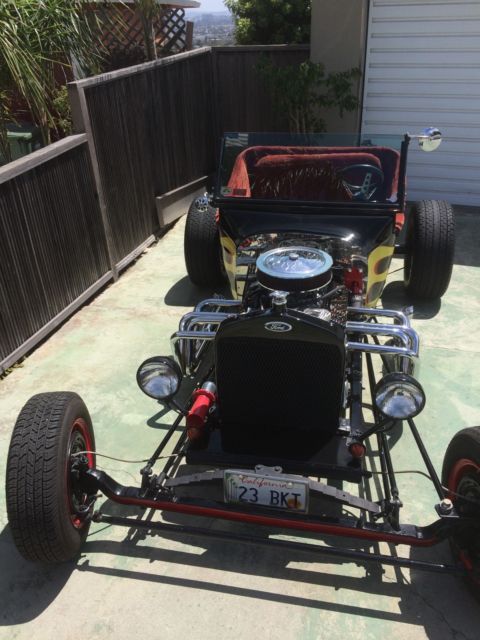 1923 Black w/ Flames Ford Model T Convertible