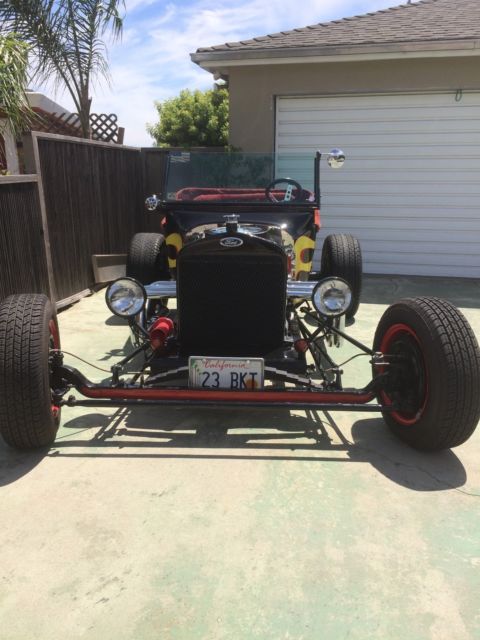 1923 Black w/ Flames Ford Model T Convertible