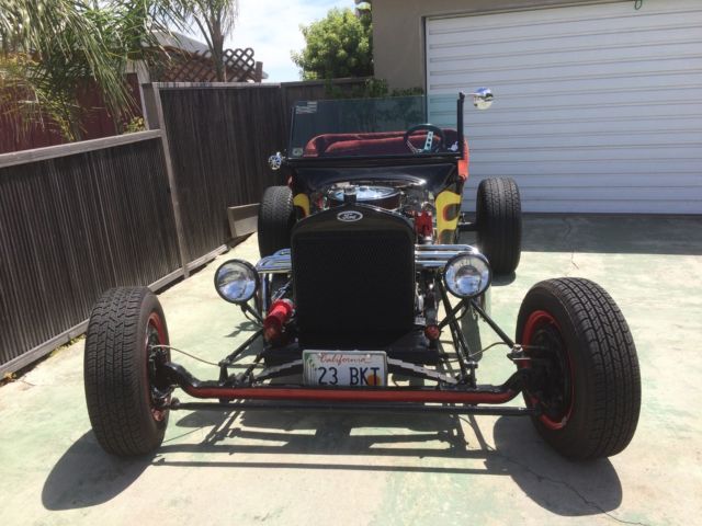 1923 Black w/ Flames Ford Model T Convertible