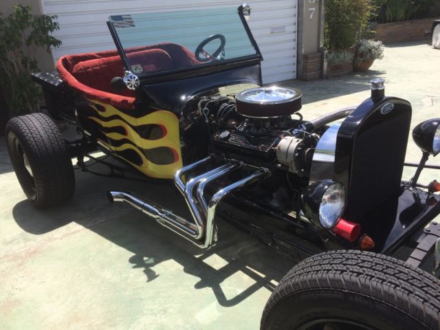 1923 Black w/ Flames Ford Model T Convertible