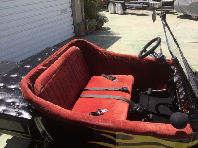 1923 Black w/ Flames Ford Model T Convertible