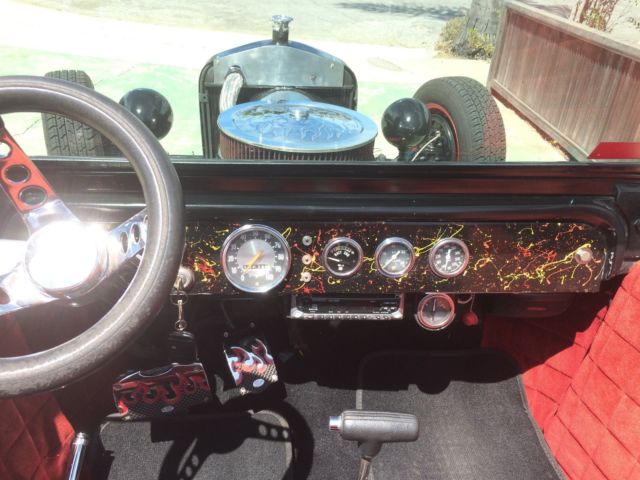 1923 Black w/ Flames Ford Model T Convertible