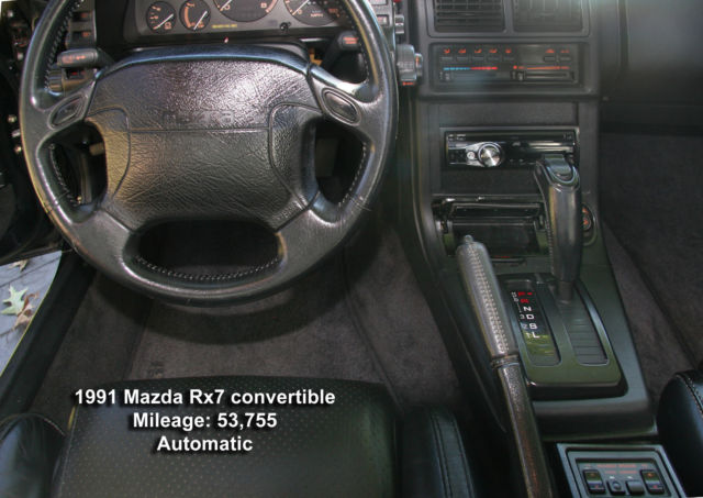 1991 Black Mazda RX-7 Convertible