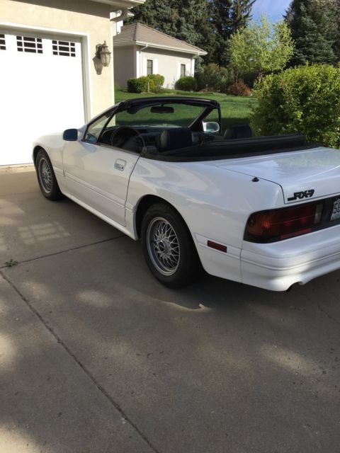 1990 White Mazda RX-7 Convertible