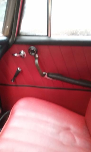 1961 Red Mercedes-Benz 200-Series Sedan