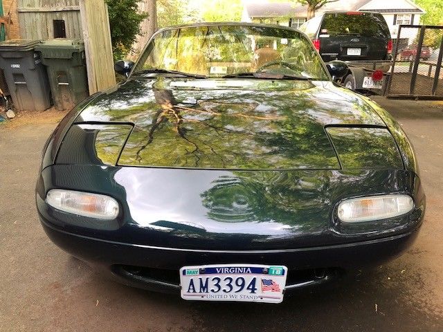 1995 Navy Blue Mazda MX-5 Miata 2 Door Convertible