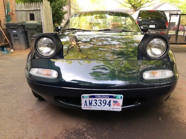 1995 Navy Blue Mazda MX-5 Miata 2 Door Convertible