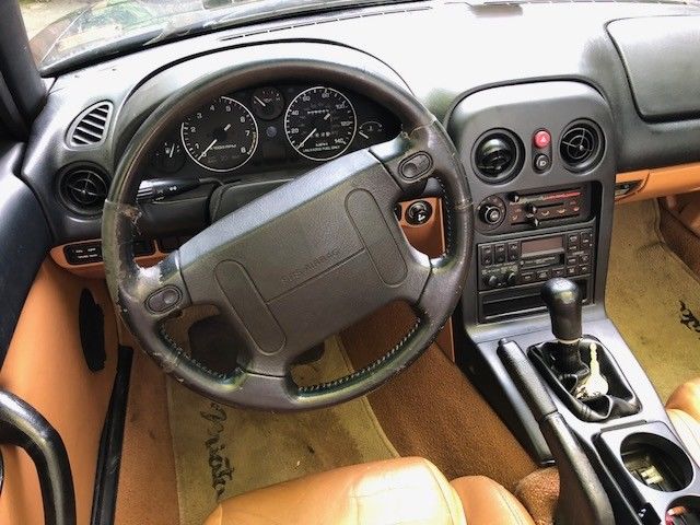 1995 Navy Blue Mazda MX-5 Miata 2 Door Convertible