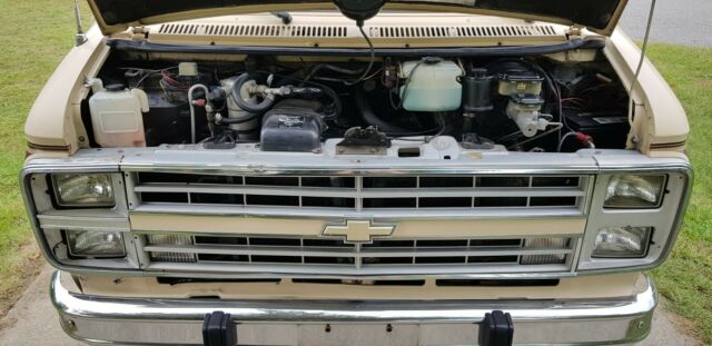1987 beige Chevrolet G20 Van Conversion Van
