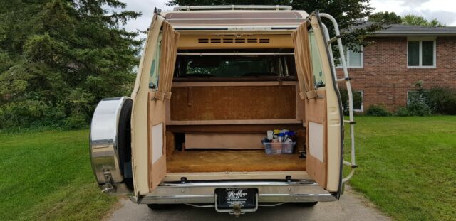 1987 beige Chevrolet G20 Van Conversion Van