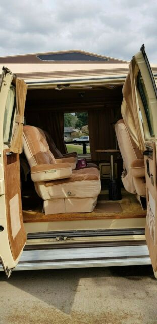 1987 beige Chevrolet G20 Van Conversion Van