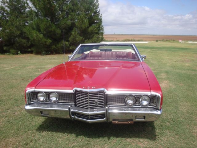 1972 Red Ford Galaxie Convertible