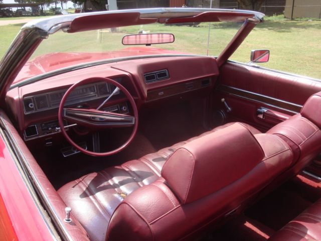 1972 Red Ford Galaxie Convertible