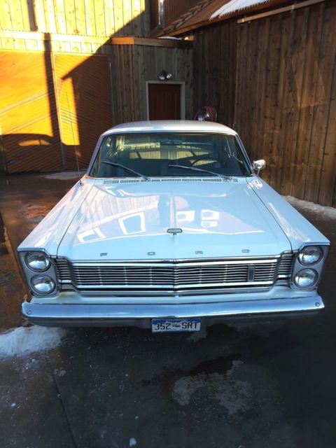 1965 White Ford Galaxie