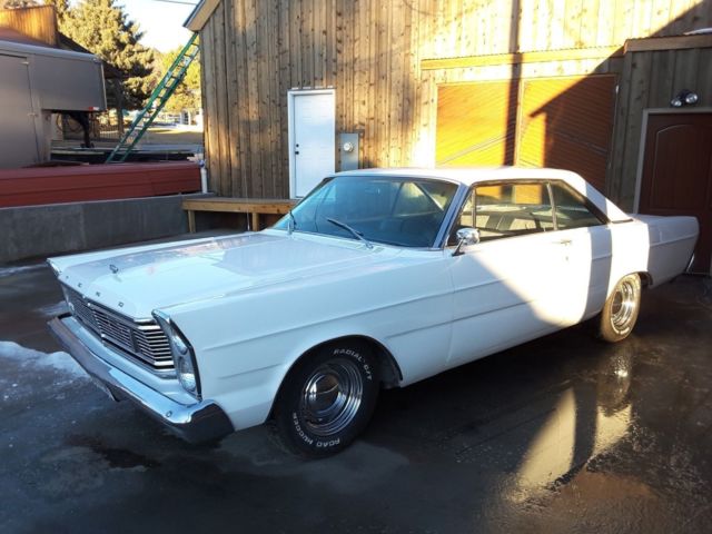1965 White Ford Galaxie