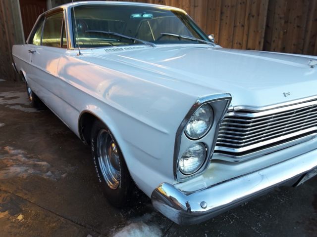 1965 White Ford Galaxie