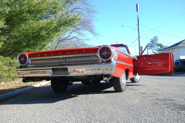 1963 Red Ford Galaxie Convertible