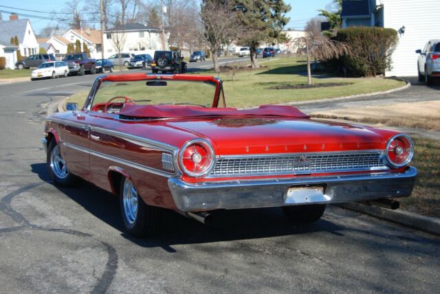 1963 Red Ford Galaxie Convertible