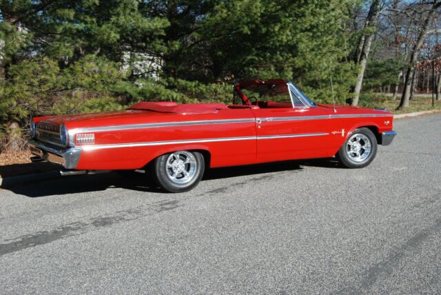 1963 Red Ford Galaxie Convertible