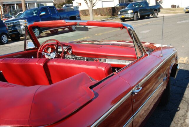 1963 Red Ford Galaxie Convertible