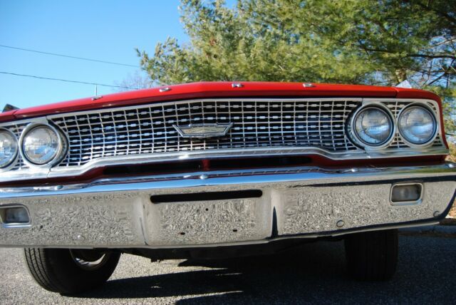 1963 Red Ford Galaxie Convertible